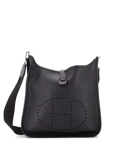 Pre-owned Pre-owned Hermes  Hermes Pm Evelyne Bag Gen I Clemence In Black