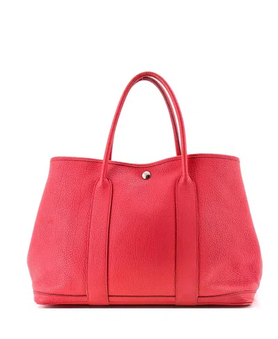 Pre-owned Pre-owned Hermes  Hermes 36 Garden Party Tote Leather In Pink