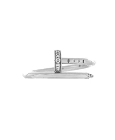 Pre-owned Pre-owned Cartier  Cartier Small Juste Un Clou Ring 18k White Gold And Diamonds