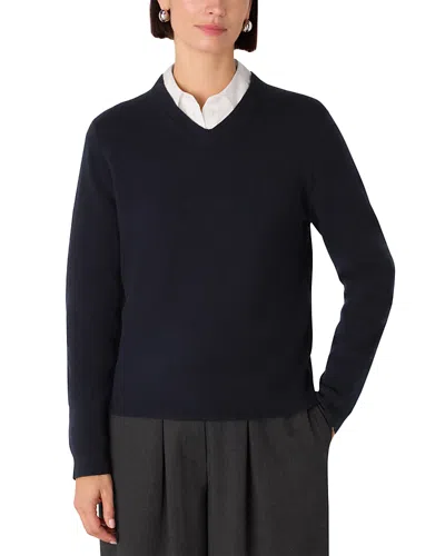 Whistles Wool Sweater In Blue