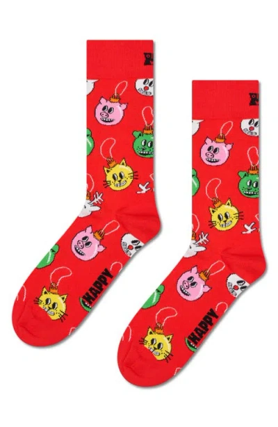 Happy Socks Assorted 3-pack Cotton Blend Crew Socks Gift Box In Multi