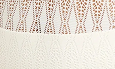 Bleu Rod Beattie Rod Beattie Lace Overlay One-piece Swimsuit In White