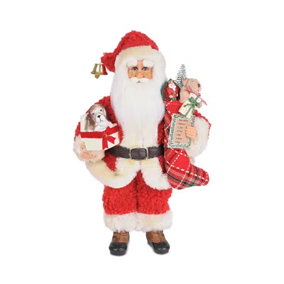 Karen Didion Originals Christmas Surprise Santa Figurine In Multi