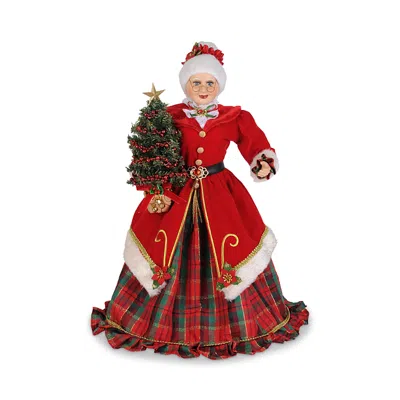 Karen Didion Originals Light Up Traditional Mrs. Claus Figurine In Multi