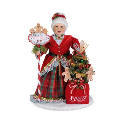 Karen Didion Originals Light Up Mrs. Claus's Goodie Bakery Figurine In Multi