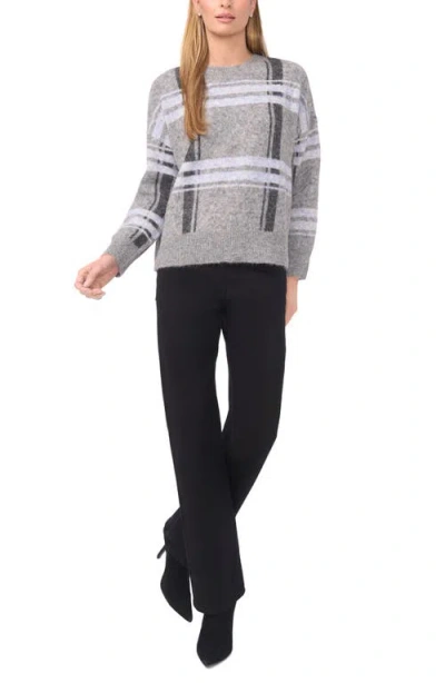 Halogenr Halogen(r) Plaid Jacquard Crewneck Sweater