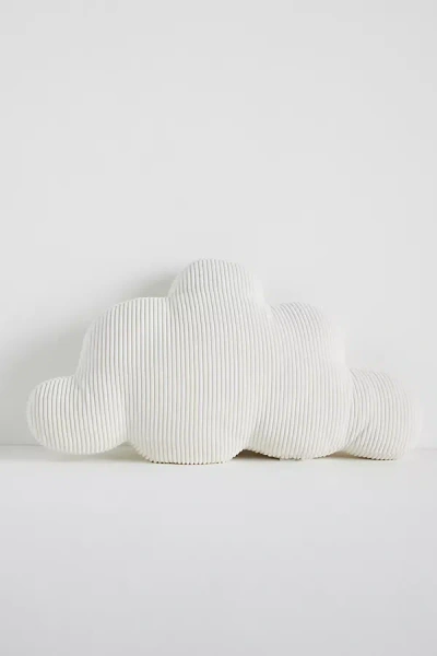 Anthropologie Shaped Cotton Cloud Pillow In White