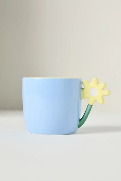 Anthropologie Skylar Stoneware Mug In Blue