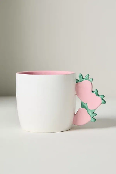 Anthropologie Skylar Stoneware Mug In White