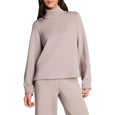 Spanx ® Airessentials® Luxe Mock Neck Sweatshirt In Brown