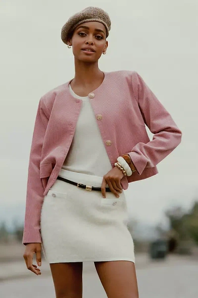 Dolan Left Coast Corduroy Lady Jacket In Pink