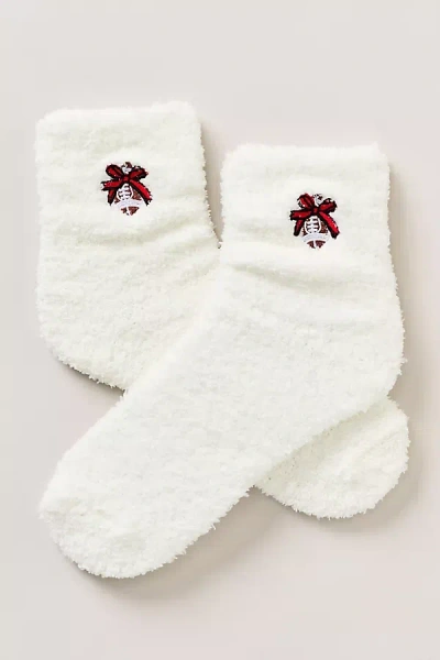 Worn/west Icon Embroidered Crew Socks In White