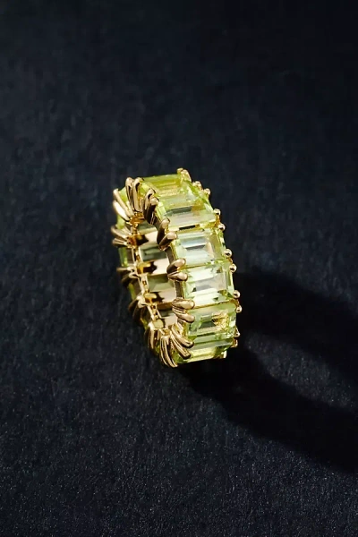 Adina Reyter Birthstone Baguette Big Bead Charm In Gold