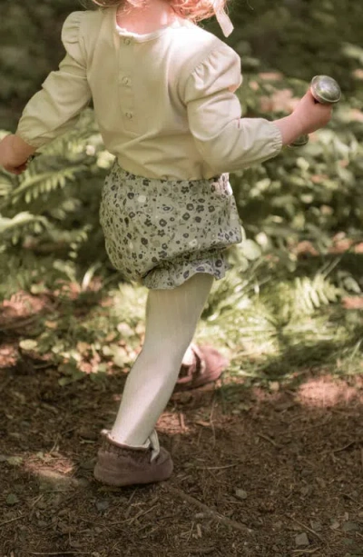 Pehr Ruffle Organic Cotton Bloomers In Gray