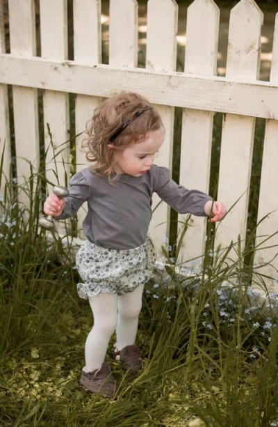 Pehr Ruffle Organic Cotton Bloomers In Gray