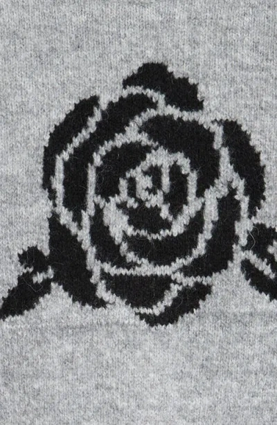 Freshman Kids' Flower Short Sleeve Sweater In Gray