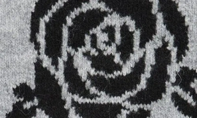 Freshman Kids' Flower Short Sleeve Sweater In Gray