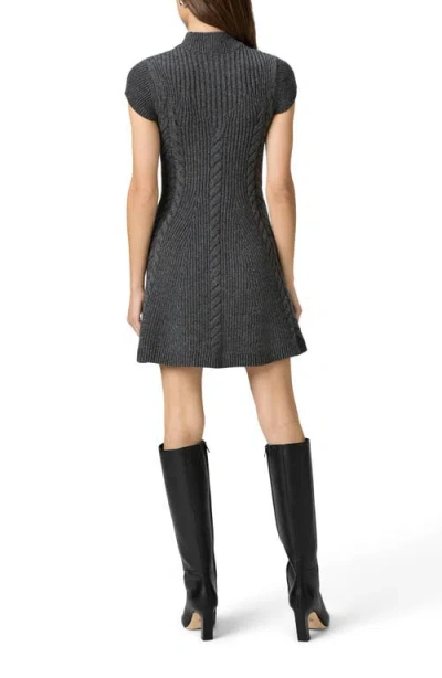 Paige Freya Wool Blend Sweater Minidress In Gray