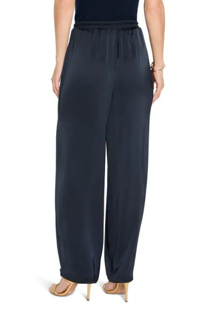Nic + Zoe Nic+zoe Day Gloss Wide Leg Pull-on Pants In Blue