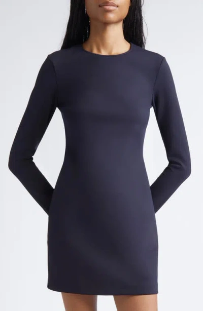 Max Mara Long Sleeve Jersey Dress In Blue