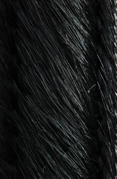 Lie Studio Lié Studio The Georgia Slim Suede Belt In Black