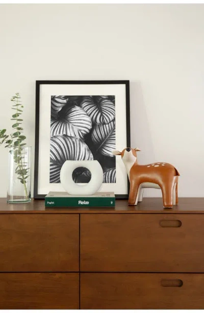 Zuny Deer Luke Faux Leather Paperweight In Multi