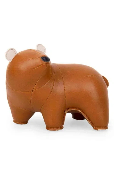 Zuny Bear Bero Paperweight In Brown