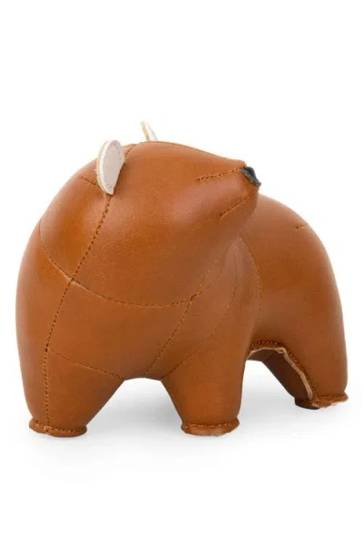 Zuny Bear Bero Paperweight In Brown