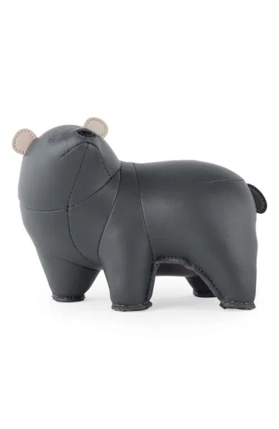Zuny Bear Bero Paperweight In Black