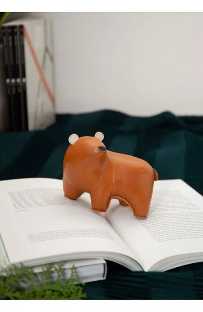 Zuny Bear Bero Paperweight In Brown