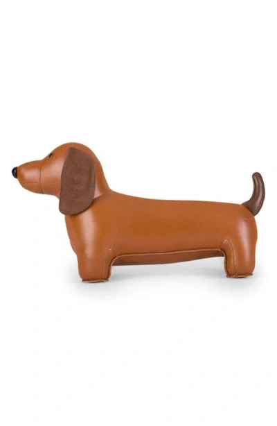 Zuny Teckel Doorstop In Brown