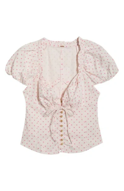 Free People Summer Floral Print Shirt In Neutral