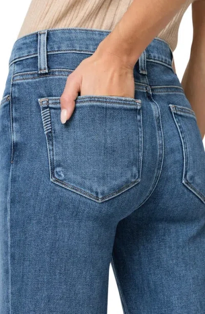 Paige Genevieve High Waist Bootcut Jeans In Blue