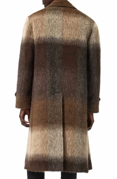 John Varvatos Luce Stripe Coat In Black