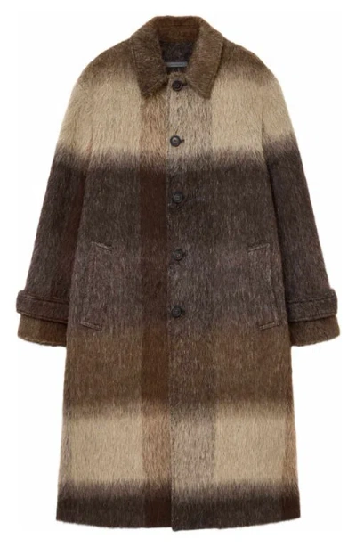 John Varvatos Luce Stripe Coat In Black