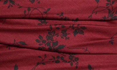 Reformation Womens Paramour Joi Gathered Stretch-cotton Top In Burgundy