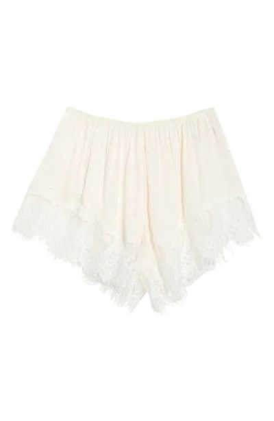 Free People Sweet Love Boxer Shorts In Neutral