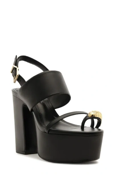 Schutz Mandy Platform Sandal In Black