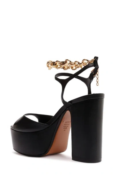 Schutz Lys Ankle Strap Platform Sandal In Black