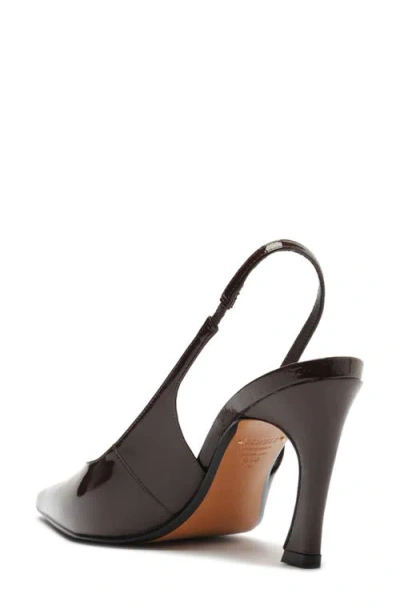 Schutz Lexi Pointed Toe Slingback Pump In Burgundy