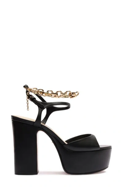 Schutz Lys Ankle Strap Platform Sandal In Black