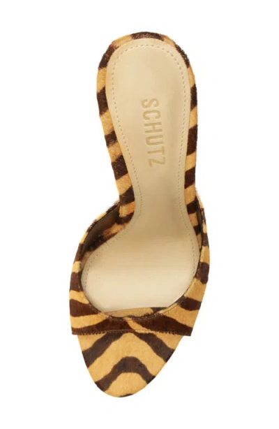 Schutz Clea Slide Sandal In Brown