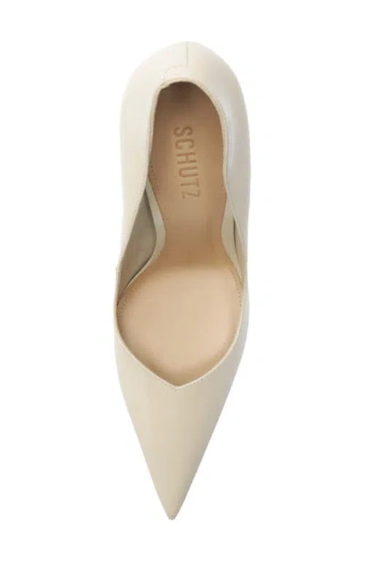 Schutz Lexi Pointed Toe Pump In White