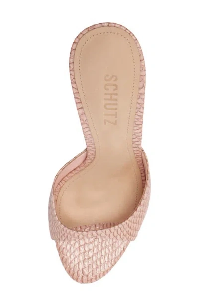 Schutz Clea Slide Sandal In Pink