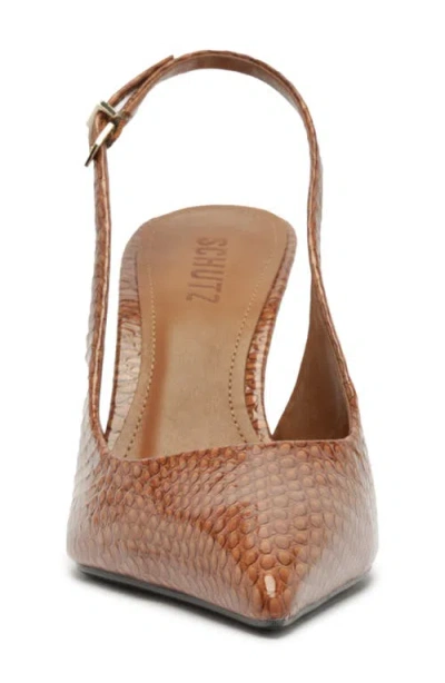 Schutz Paola Slingback Pump In Brown