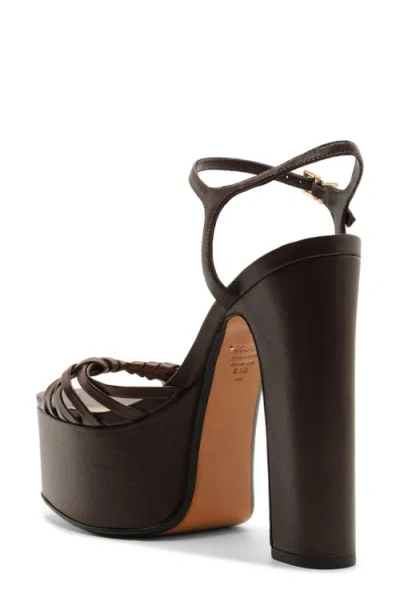Schutz Women Tara Platform Block Heel Sandals In Brown