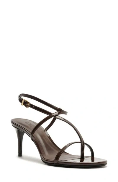 Schutz Azure Ankle Strap Sandal In Brown