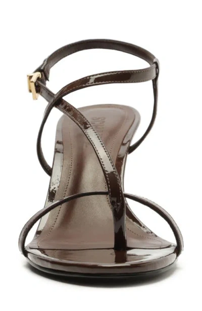 Schutz Azure Ankle Strap Sandal In Brown