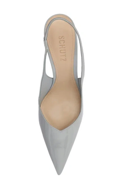 Schutz Lexi Pointed Toe Slingback Pump In Blue