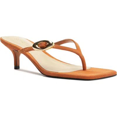 Schutz Miriam Slide Sandal In Orange
